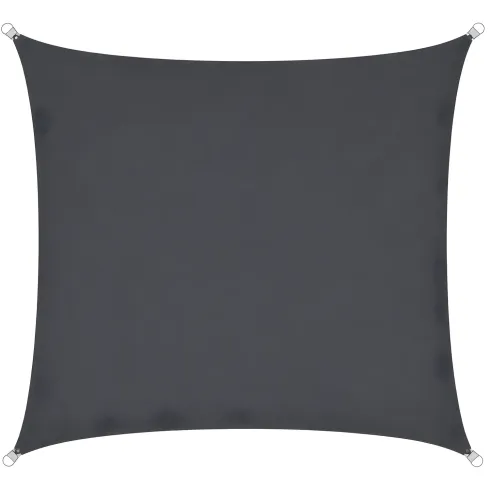 Telo Vela Ombreggiante 360x360 cm Grigio Antracite Quadrato da Esterno