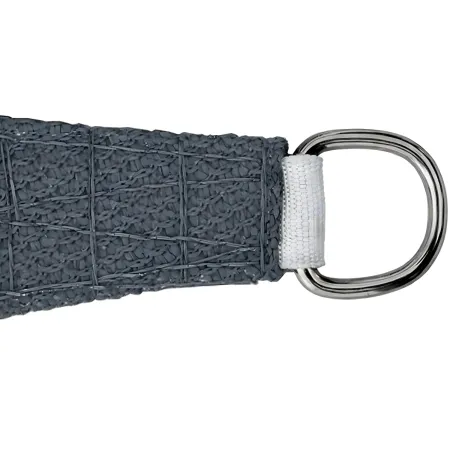 Telo Vela Ombreggiante 360x360 cm Grigio Antracite Quadrato da Esterno