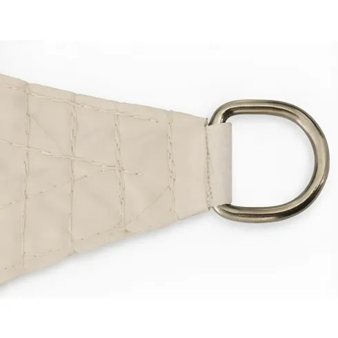 Vela Ombreggiante Idrorepellente 360x360 cm Beige Quadrato da Esterno