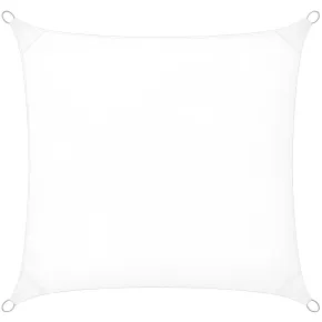 Vela Ombreggiante Idrorepellente 360x360 cm Bianco Quadrato da Esterno