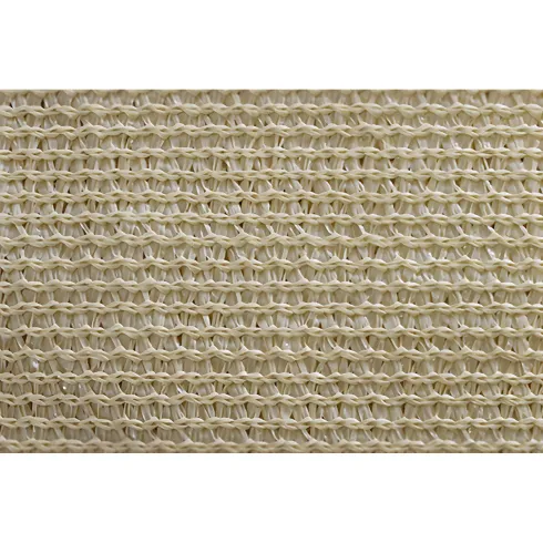 Vela Ombreggiante 4x5 m Beige Rettangolo Traspirante Anelli Acciaio