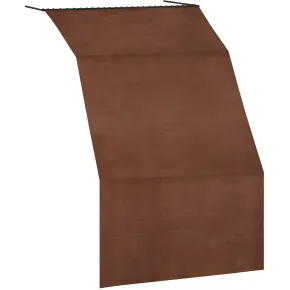Tenda da Sole Cotone 140x300 Marrone Lavabile Anelli Ganci Sacchetto