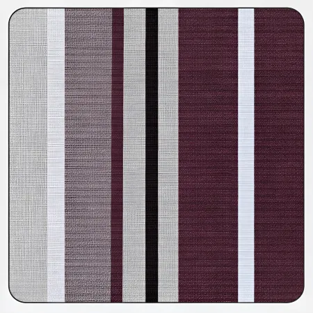 Tenda da Sole Cotone 140x350 Multiriga Marrone Lavabile Anelli Ganci