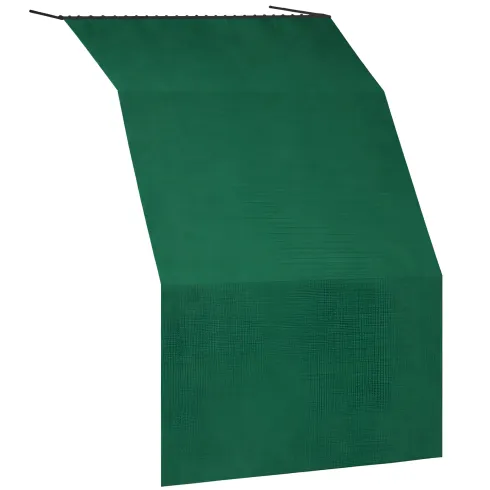 Tenda da Sole Cotone 140x300 Verde Lavabile Anelli Ganci Sacchetto