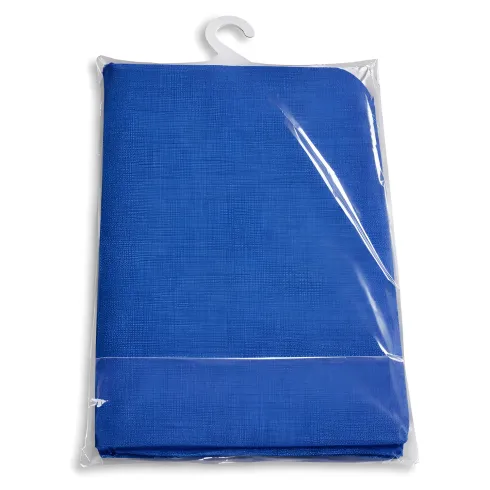 Tenda da Sole Cotone 140x250 Blu Lavabile Anelli Ganci Sacchetto