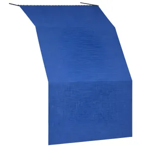 Tenda da Sole Cotone 140x350 Blu Lavabile Anelli Ganci Sacchetto