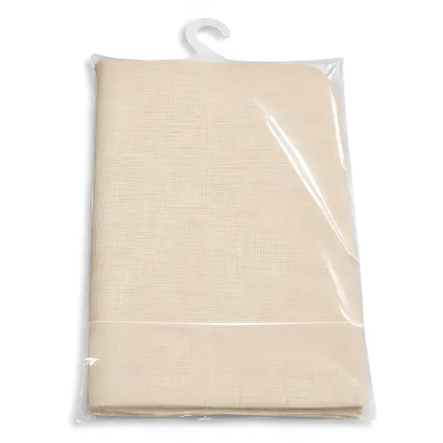 Tenda da Sole Cotone 140x250 Beige Lavabile Anelli Ganci Sacchetto