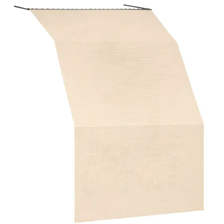 Tenda da Sole Cotone 140x300 Beige Lavabile Anelli Ganci Sacchetto