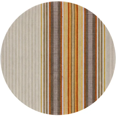 Telo Antisguardo Balcone 75x500 cm Rigato Beige Occhielli Alluminio
