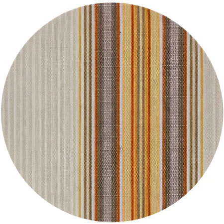 Telo Antisguardo Balcone 75x500 cm Rigato Beige Occhielli Alluminio