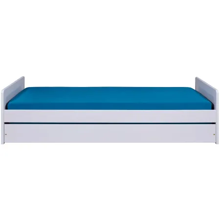 2 Letti Singoli 90x200 Bianco Cameretta Secondo Estraibile | BricoShop24