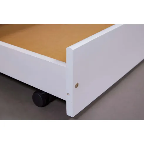 2 Letti Singoli 90x200 Bianco Cameretta Secondo Estraibile | BricoShop24