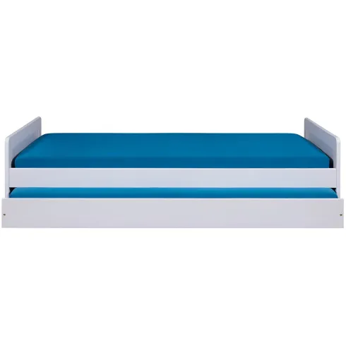 2 Letti Singoli 90x200 Bianco Cameretta Secondo Estraibile | BricoShop24