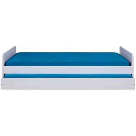 2 Letti Singoli 90x200 Bianco Cameretta Secondo Estraibile | BricoShop24