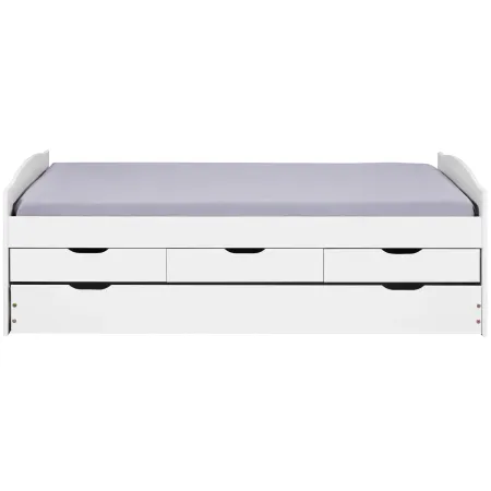 Divano Letto 2 Letti Singoli a Doghe 90x190 con Cassetti Contenitore Estraibile | BricoShop24