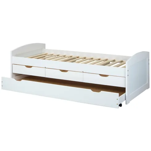 Divano Letto 2 Letti Singoli a Doghe 90x190 con Cassetti Contenitore Estraibile | BricoShop24