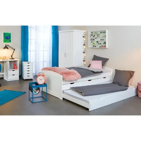 Divano Letto 2 Letti Singoli a Doghe 90x190 con Cassetti Contenitore Estraibile | BricoShop24