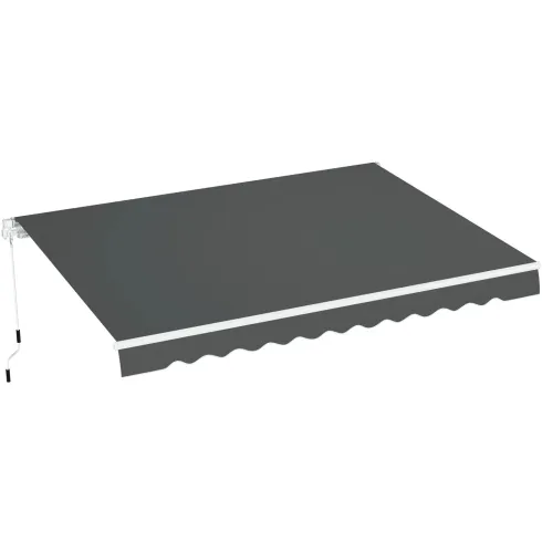 Tenda da Sole Antracite 400x300 a Barra Quadra Bracci Retrattili