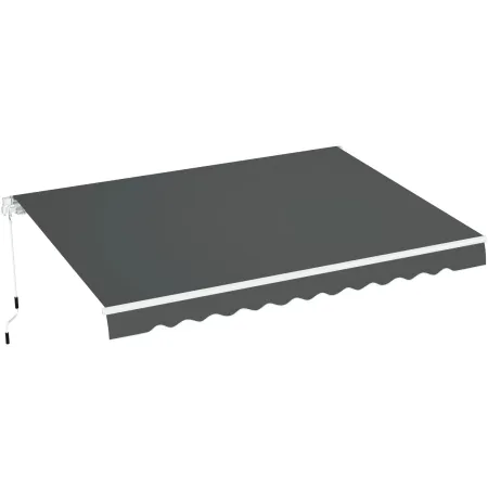 Tenda da Sole Antracite 400x300 a Barra Quadra Bracci Retrattili