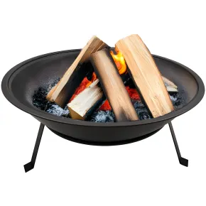 Braciere da Esterno in Metallo 55x55x16H cm Resistente al Calore 2