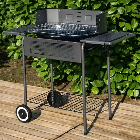 Giardino Barbecue Carbonella Legna Carbone Carrello Griglia Grigliata Terrazzo