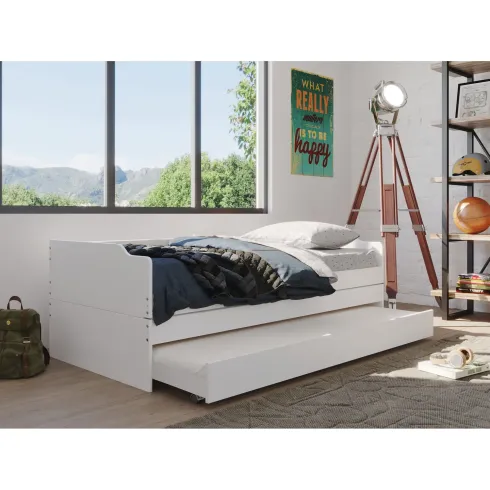 Divano Letto 90x200 3 Letti Singoli a Doghe Matrimoniale Estraibile Cameretta | BricoShop24