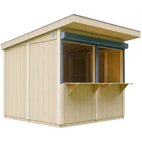 Chiosco in Legno Grezzo 2x2 m a Pannelli LP SmartSide Mercatini Fiere