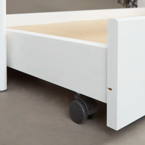 Letto Singolo con Cassettone Estraibile Contenitore Salvaspazio 90x190