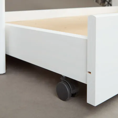 Letto Singolo con Cassettone Estraibile Contenitore Salvaspazio 90x190