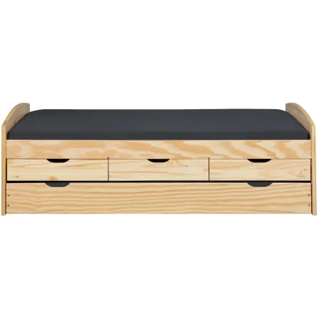 Divano Letto 2 Letti Singoli a doghe 90x200 con Cassetti Contenitore Estraibile | BricoShop24