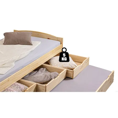 Divano Letto 2 Letti Singoli a doghe 90x200 con Cassetti Contenitore Estraibile | BricoShop24