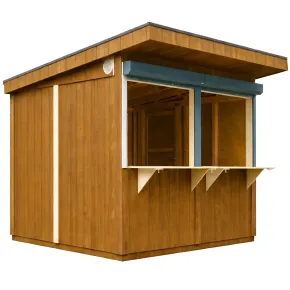 Chiosco in Legno 2x2 m Marrone a Pannelli LP SmartSide Mercatini Fiere