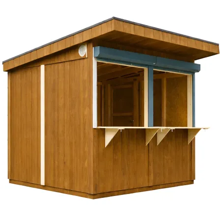 Chiosco in Legno 2x2 m Marrone a Pannelli LP SmartSide Mercatini Fiere