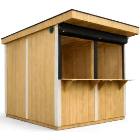 Chiosco in Legno 2x2 m Miele a Pannelli LP SmartSide Fiere Mercatini