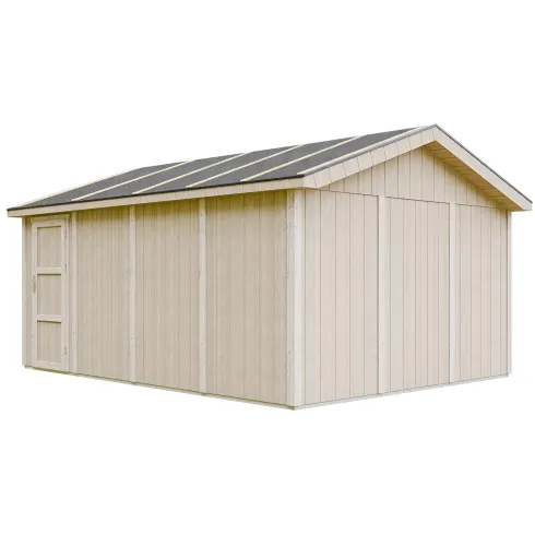 Garage in Legno 354x486 cm Box Auto Moto 17 m2 Pannelli LP SmartSide