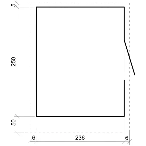 Chiosco in Legno 2x2 m Rosso a Pannelli LP SmartSide Fiere Mercatini