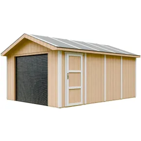 Garage in Legno 354x486 cm Box Auto Moto 17 m2 Miele a Pannelli
