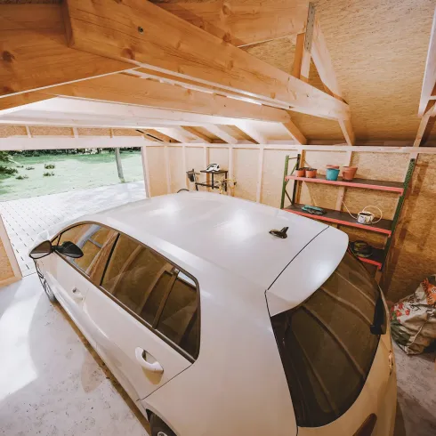 Garage in Legno 3x6 Box Auto Attrezzi da Esterno 21 m2 a Pannelli