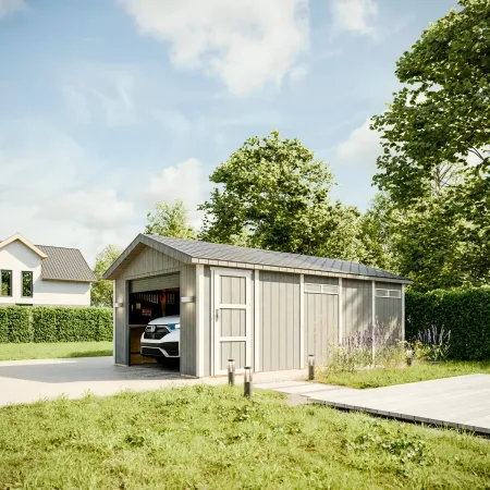 Garage in Legno 3x6 Box Auto Attrezzi da Esterno 21 m2 a Pannelli