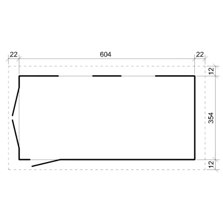 Garage in Legno 3x6 Box Auto Attrezzi da Esterno 21 m2 a Pannelli