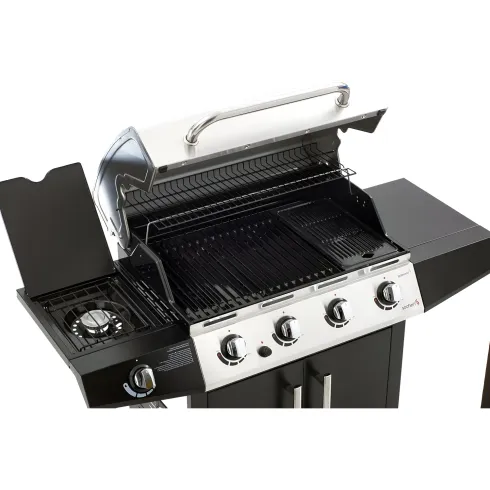 Barbecue a Gas con Pietra Lavica Australiano 3 Bruciatori Fornello BBQ Coperchio | BricoShop24