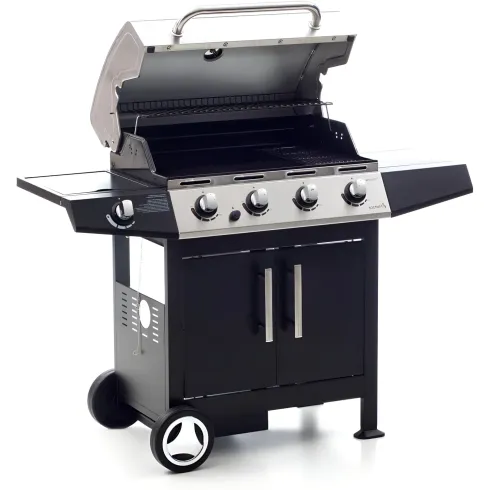 Barbecue a Gas con Pietra Lavica Australiano 3 Bruciatori Fornello BBQ Coperchio | BricoShop24