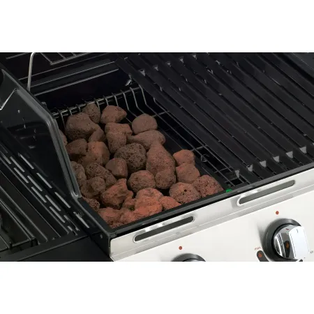 Barbecue a Gas con Pietra Lavica Australiano 3 Bruciatori Fornello BBQ Coperchio | BricoShop24