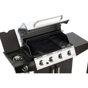 Barbecue a gas 4 fornelli inox con pietra lavica: il barbecue dei professionisti 2