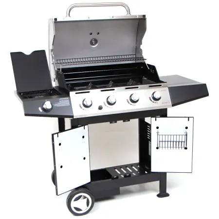 Barbecue a gas 4 fornelli inox con pietra lavica: il barbecue dei professionisti