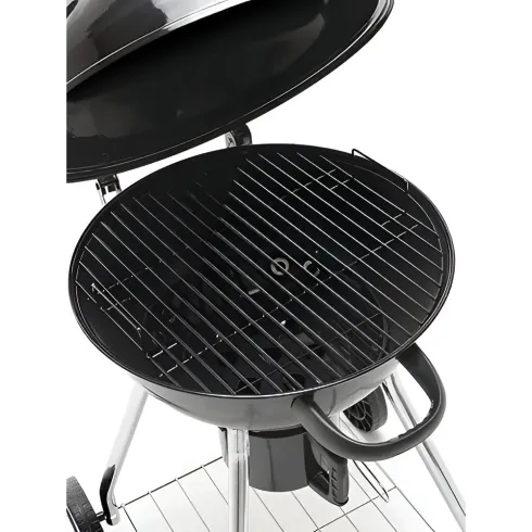 Barbecue a Carbone Rotondo Pupo Diam 47 Griglia Acciaio inox Grigliata 56x60xh82