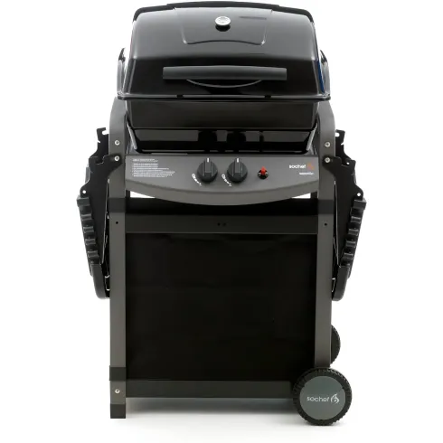 Barbecue a Gas 7.2 Kw 2 Bruciatori Griglia con Pietra Lavica BBQ da Giardino | BricoShop24
