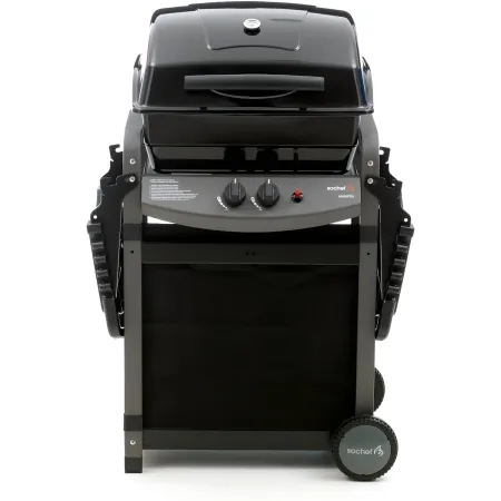 Barbecue a Gas 7.2 Kw 2 Bruciatori Griglia con Pietra Lavica BBQ da Giardino | BricoShop24