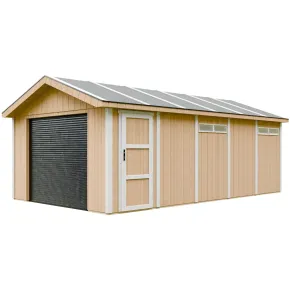 Garage in Legno 3x6 Miele Box Auto Attrezzi Esterno 21 m2 a Pannelli