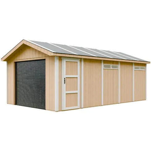 Garage in Legno 3x6 Miele Box Auto Attrezzi Esterno 21 m2 a Pannelli